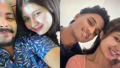 Prithvi Shaw, Ayush Badoni and Sejal Pawar in a collage related to a viral social media controversy