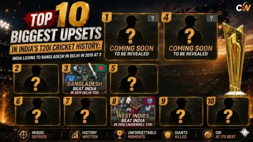 Top 10 biggest upsets in India's T20I cricket history — ranking India's most shocking results