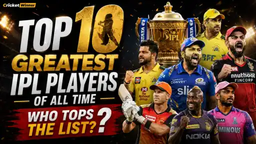 Top 10 greatest IPL players of all time featuring MS Dhoni, Virat Kohli, Rohit Sharma, Suresh Raina, David Warner, Andre Russell and Sanju Samson