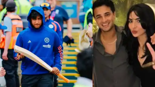 Indian cricketer Vaibhav Sooryavanshi pictured amid online chatter over an Instagram repost involving Abhishek Sharma's rumoured girlfriend