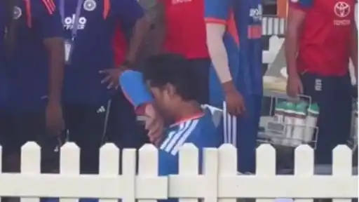 Vaibhav Sooryavanshi sits dejected after being dropped for ENG vs IND 5th T20I