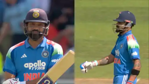 Virat Kohli and Rohit Sharma dismissed cheaply in India's chase against England in the 1st ODI at Edgbaston, July 14, 2026