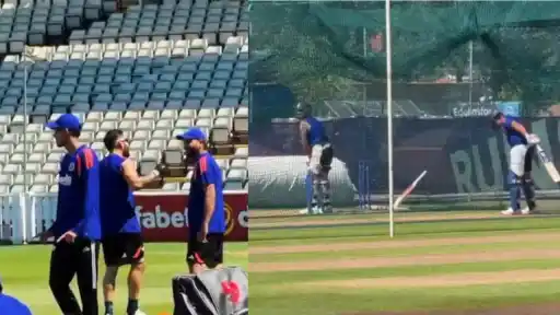 Virat Kohli and Rohit Sharma practice session at Edgbaston ahead of ENG vs IND 1st ODI