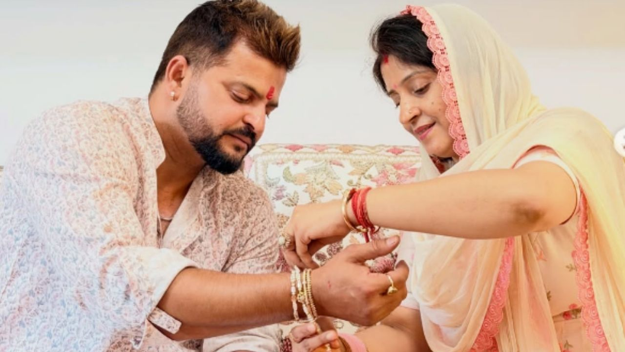 Former Indian cricketer Suresh Raina also celebrated Raksha Bandhan
