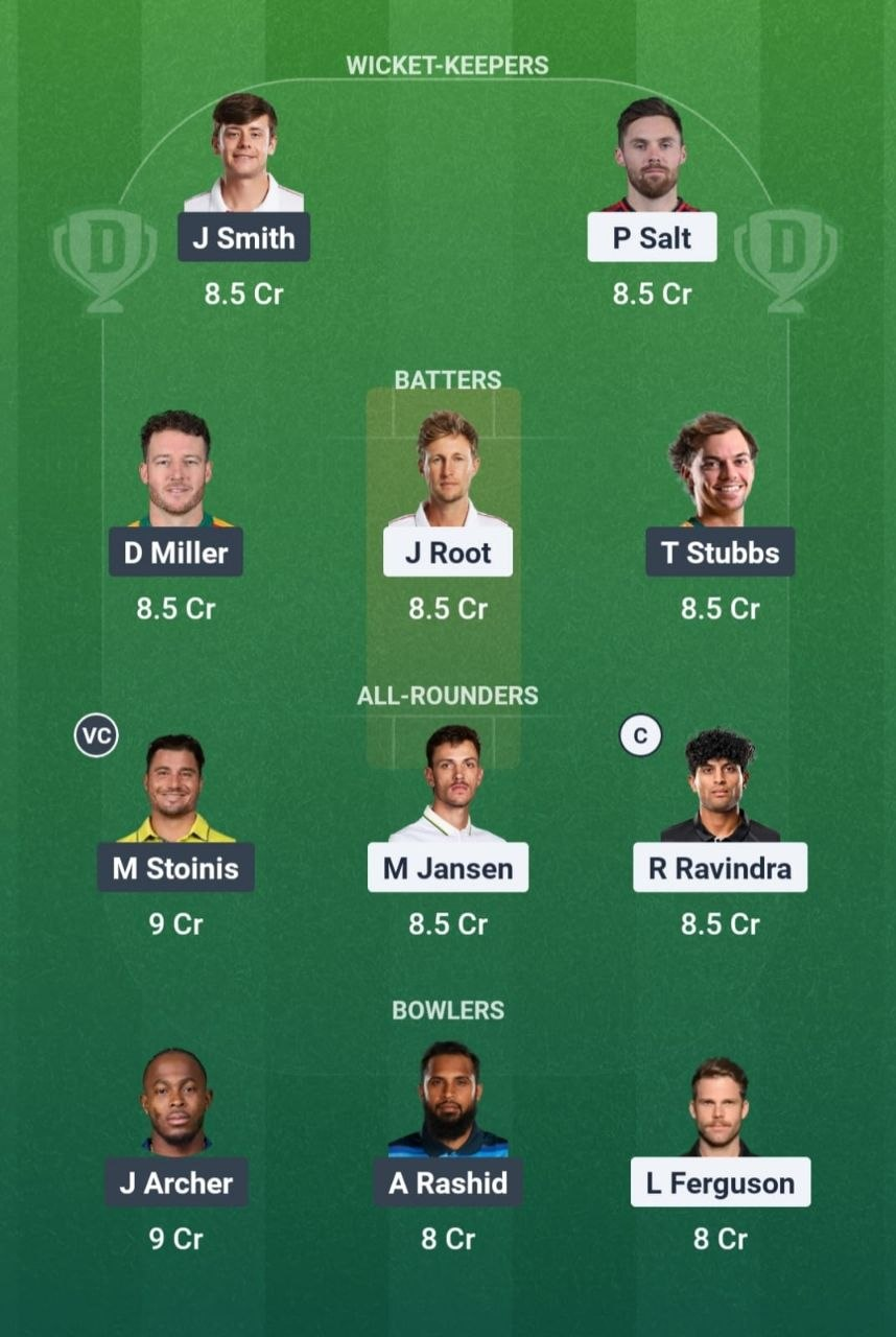 WEF vs SOB Match 19 Dream11 Team