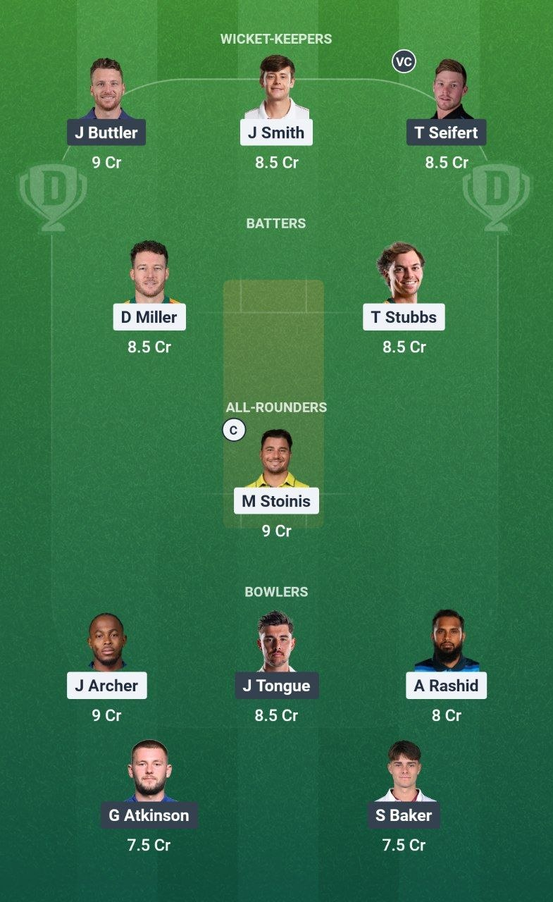 SOB vs MSG Match 26 Dream11 Team