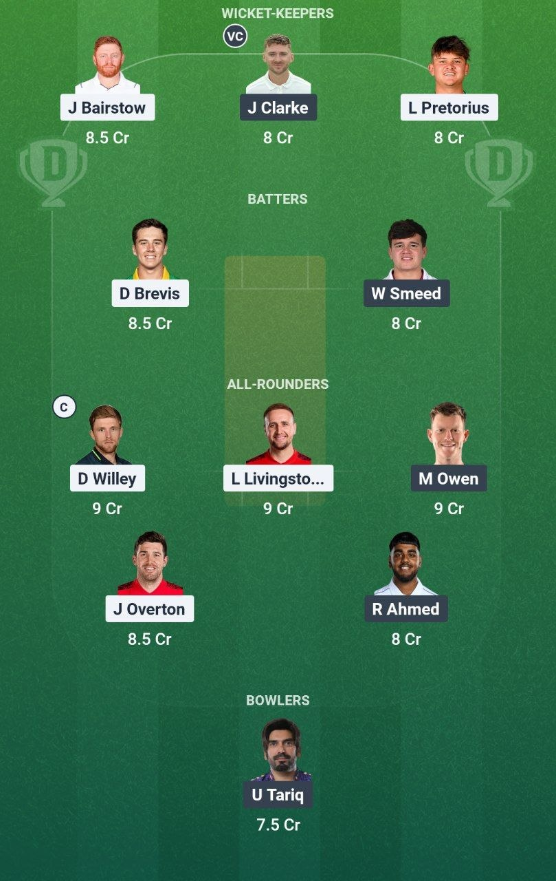 LNS vs BPH Match 28 Dream11 Team