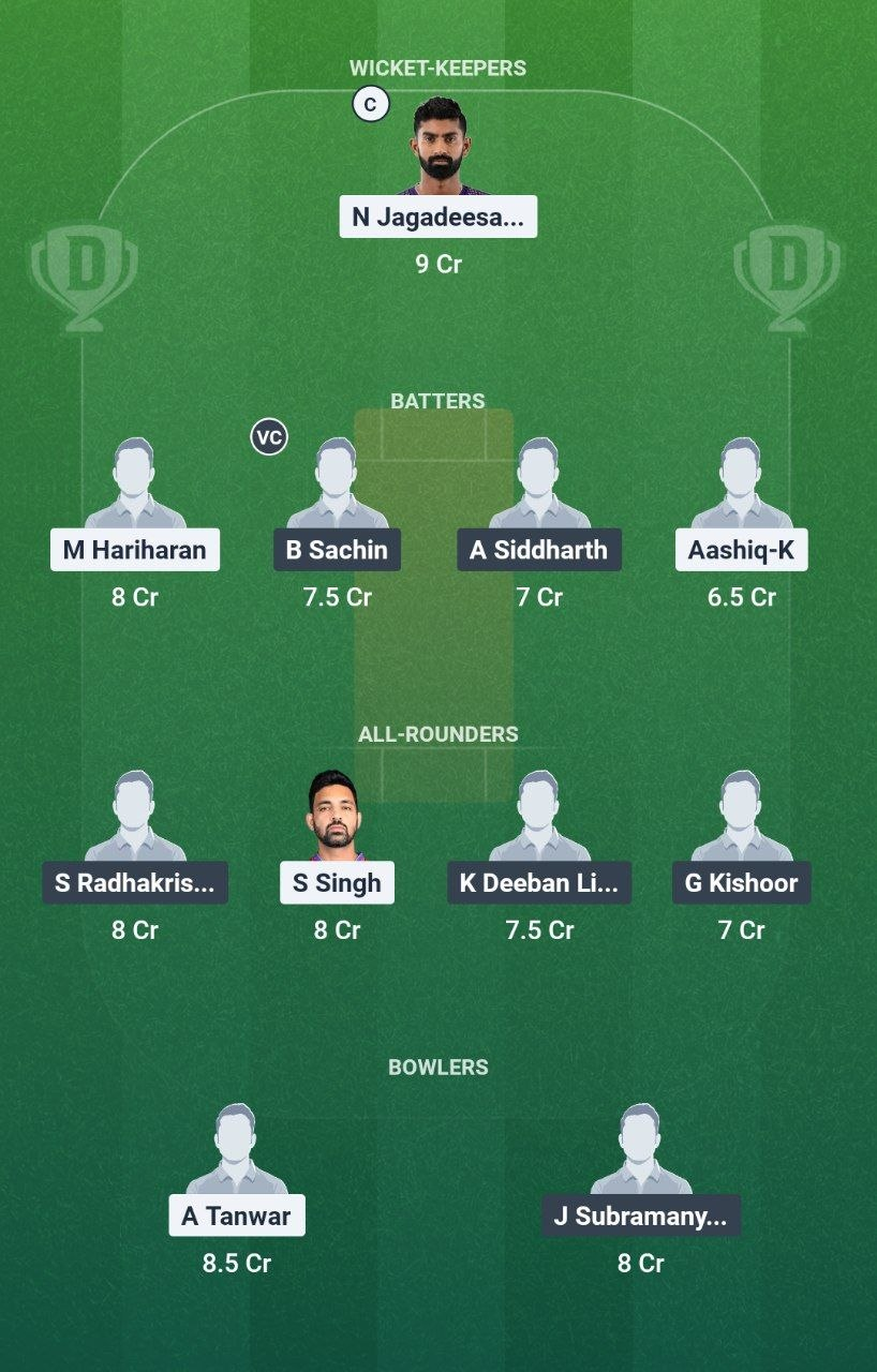 CSG vs LKK Dream11 Team