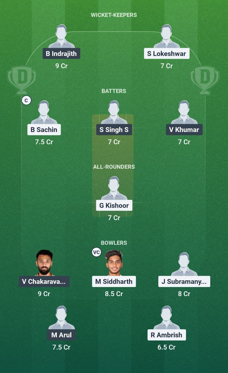 LKK vs DD Match 25 Dream11 Team