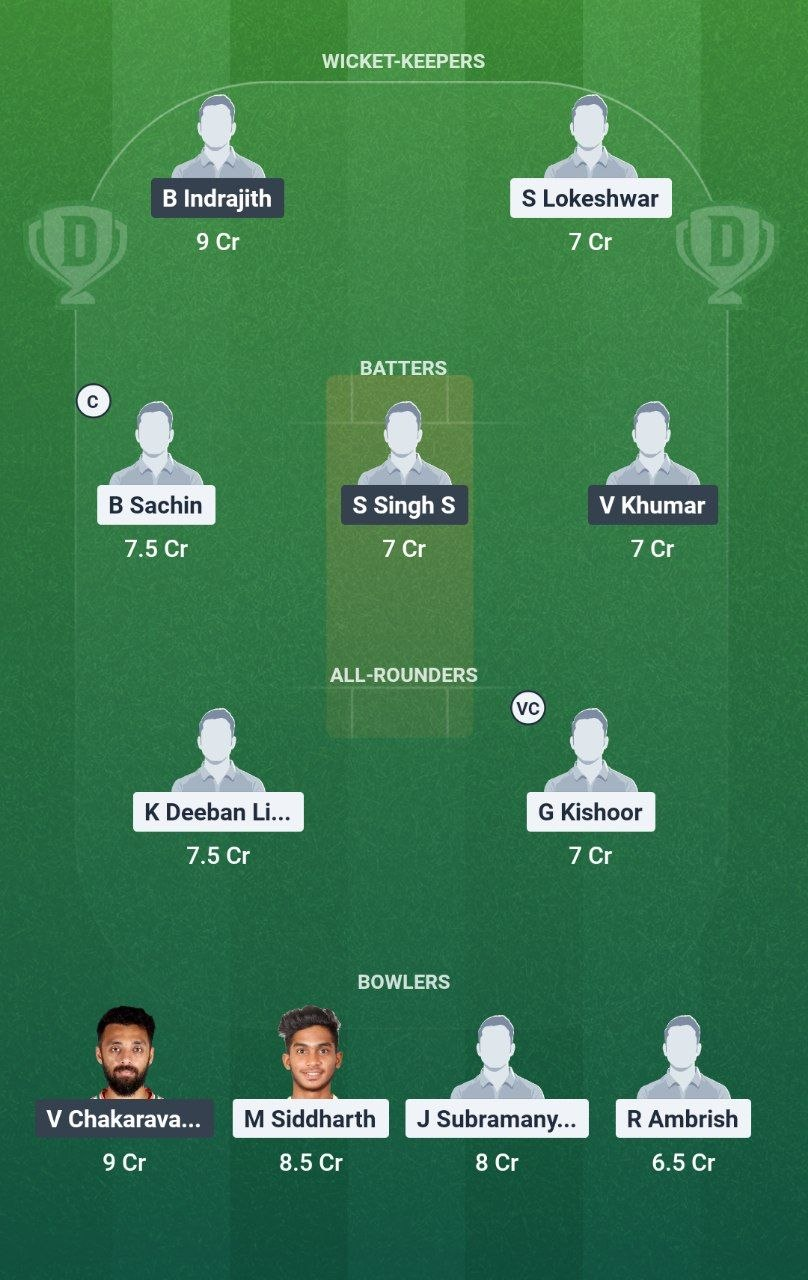 LKK vs DD Match 25 Dream11 Team