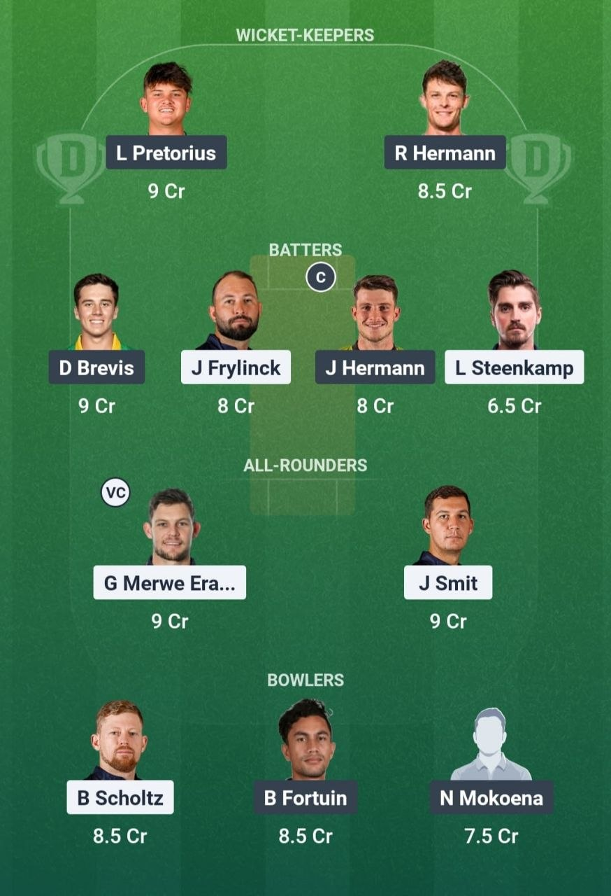NAM vs SA Dream11 Team