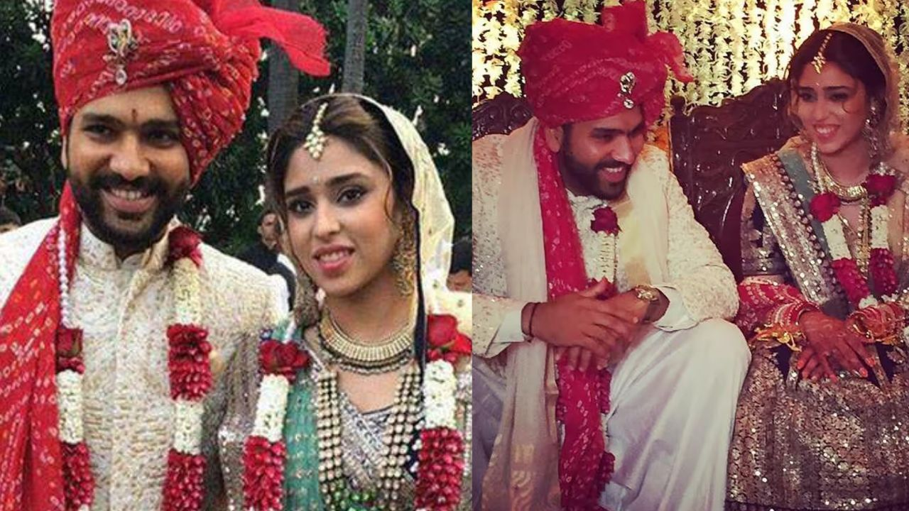 Rohit Sharma and Ritika Sajdeh (estimated ₹8–10 crore)