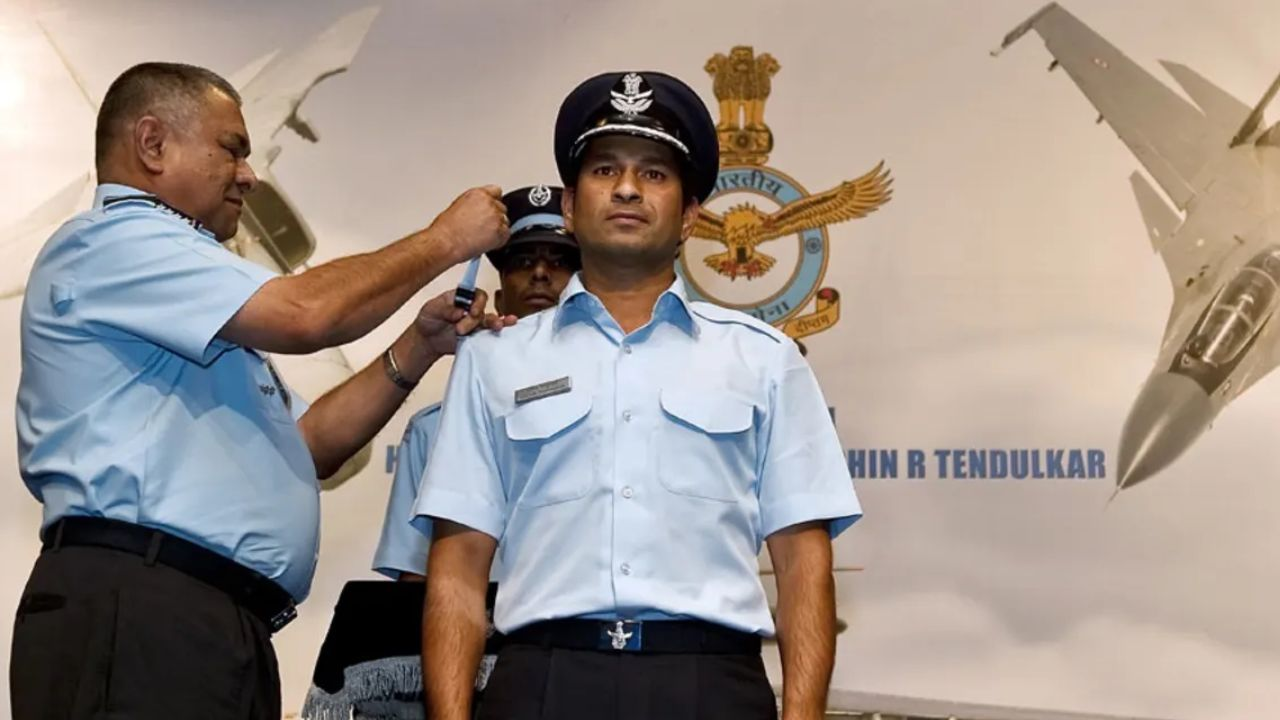 Sachin Tendulkar (Honorary Group Captain, Indian Air Force)