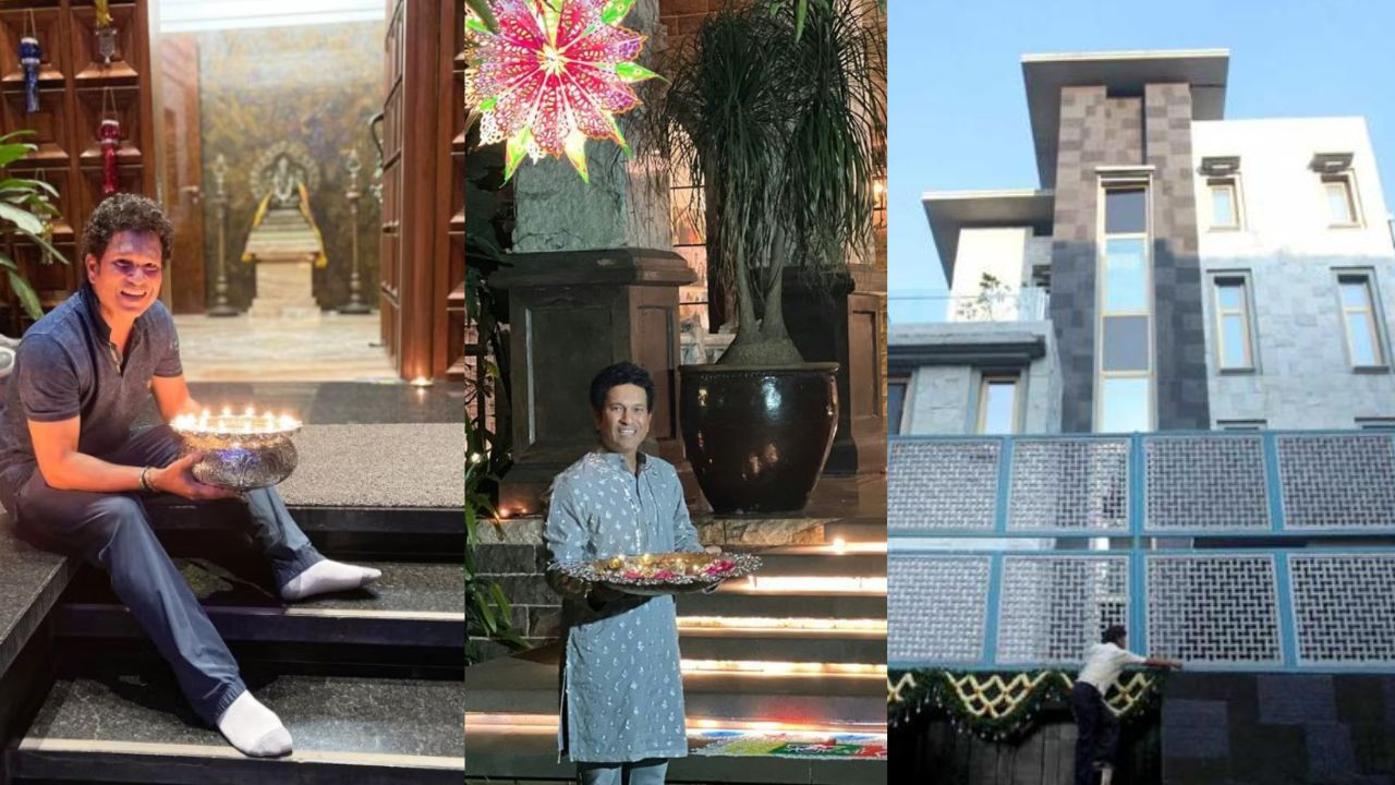 Sachin's permanent residence is a five storey home in Bandra known as Dorab Villa