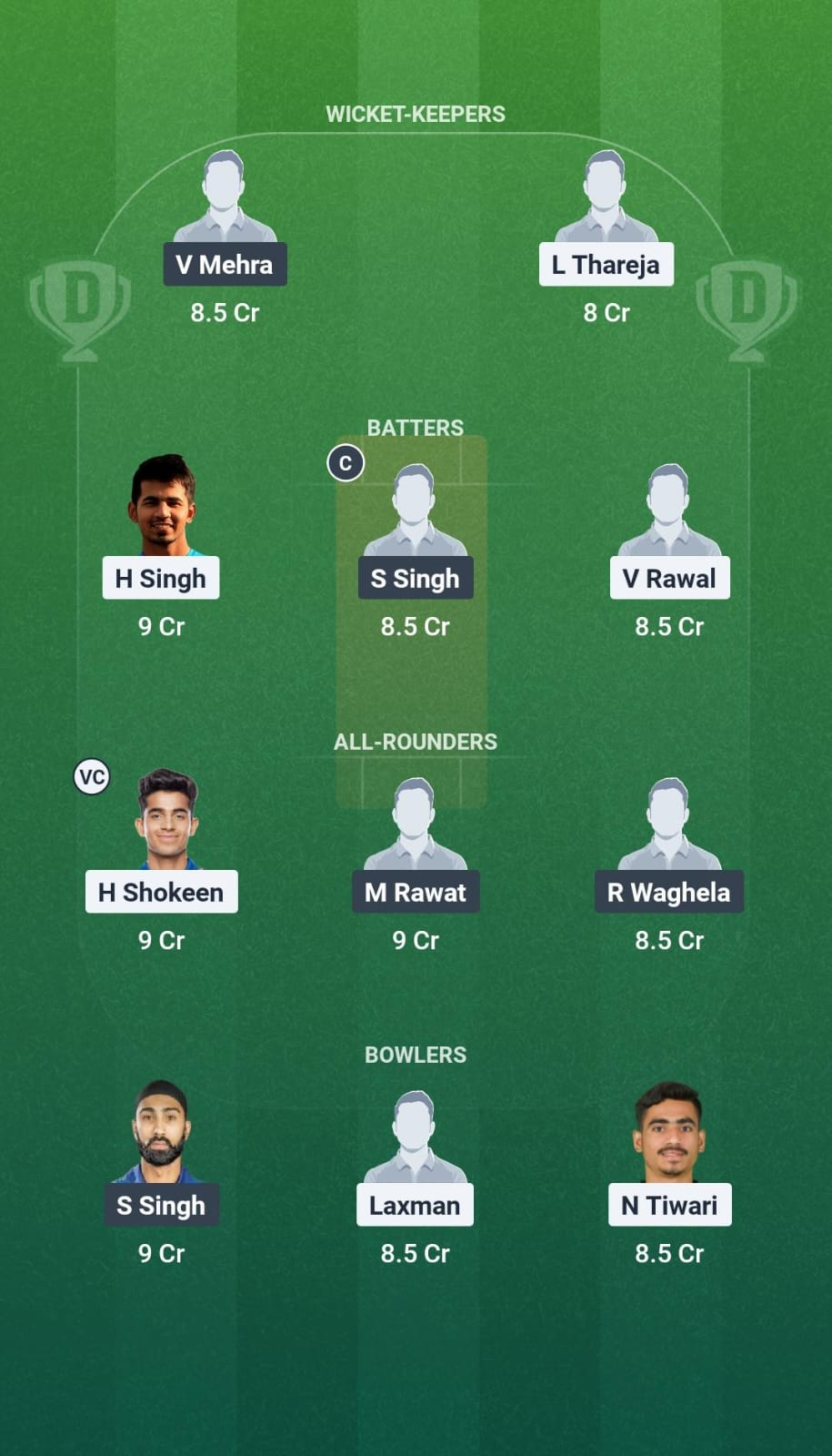 NDT vs EDR Dream11 Team