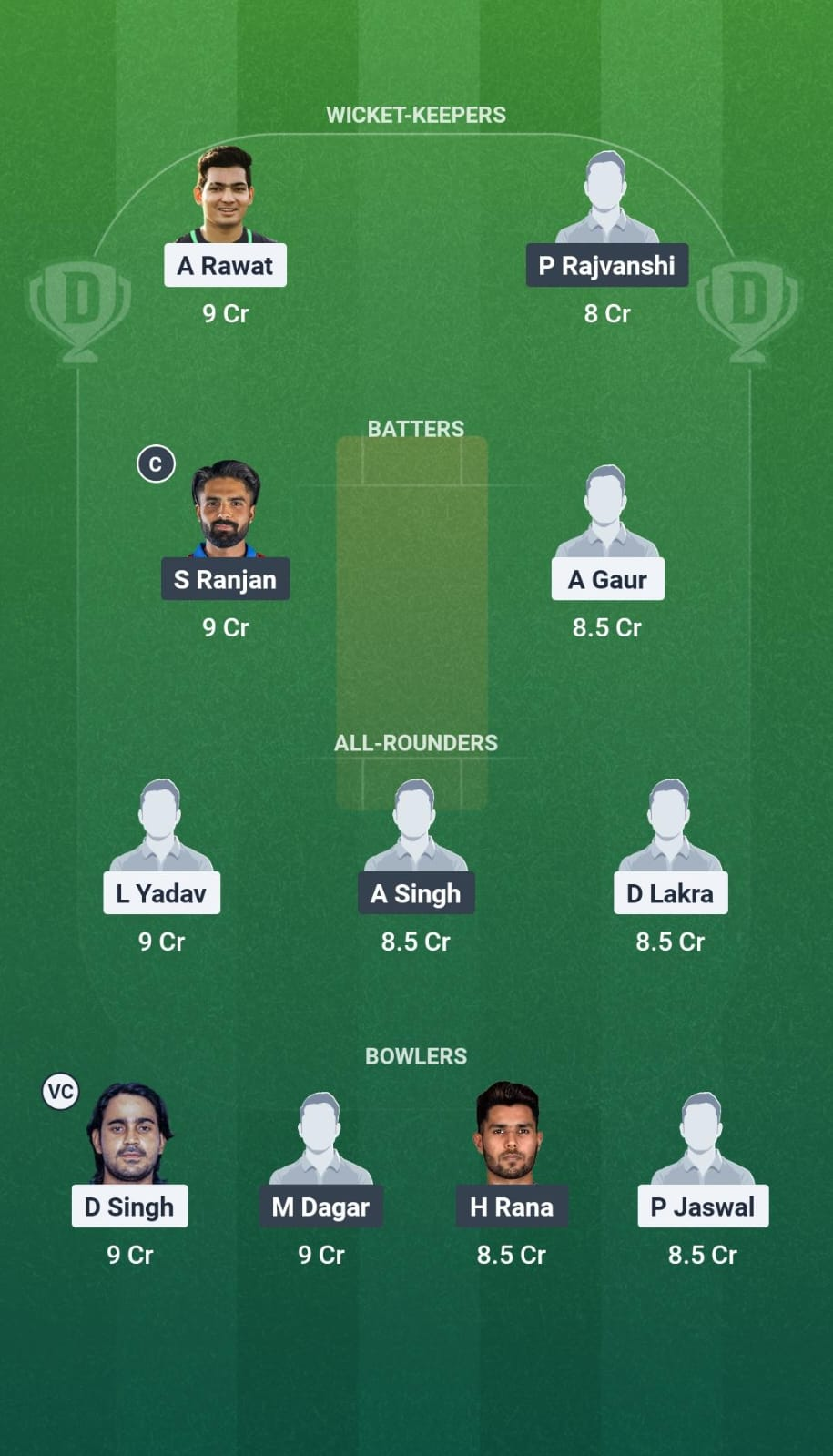 PD vs NDS Dream11 Team