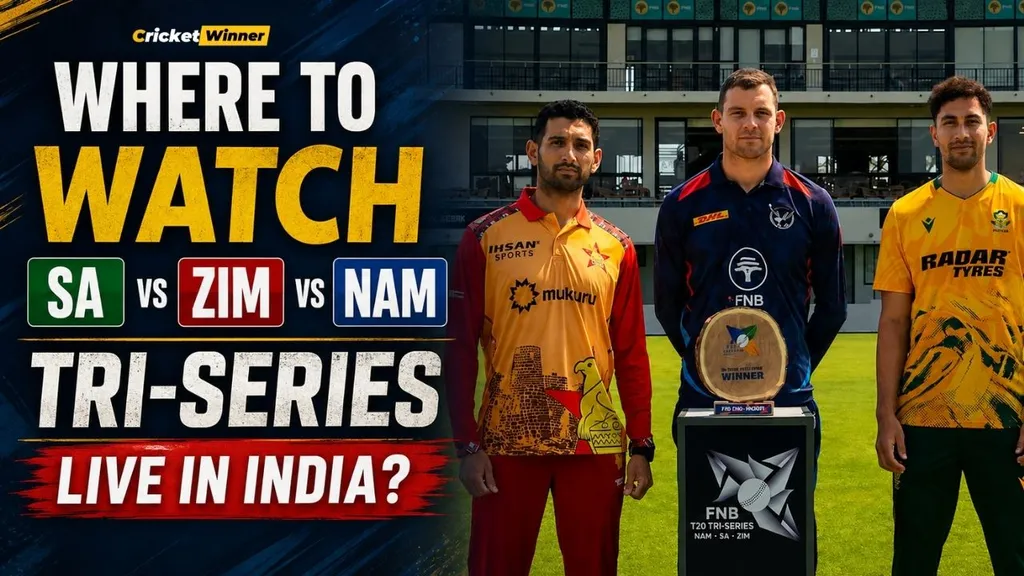 Where to watch SA ZIM NAM Namibia T20I Tri-Series 2026 live in India — TV and streaming guide