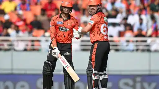 Abhishek Sharma and Travis Head during IPL 2026 Match