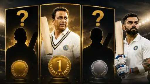 Batsmen who scored 10,000 runs for India in Tests