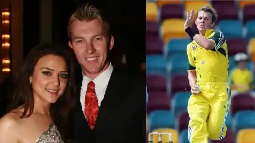 Brett Lee and Preity Zinta pictured together during their Kings XI Punjab IPL days, as Lee finally addresses years of dating rumours
