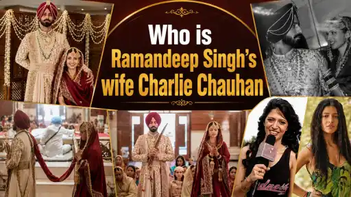 TV actress Charlie Chauhan and KKR cricketer Ramandeep Singh at their private wedding ceremony in Mumbai, after dating for 8 years.