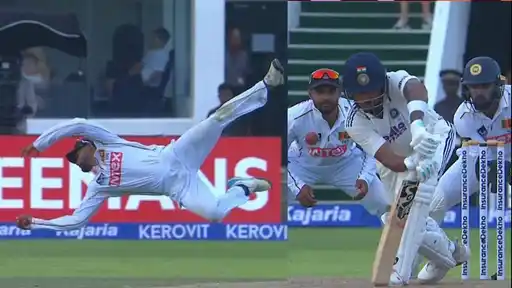 Dhananjaya de Silva takes stunning one-handed catch to dismiss Dhruv Jurel in SL vs IND 2026 1st Test at Galle