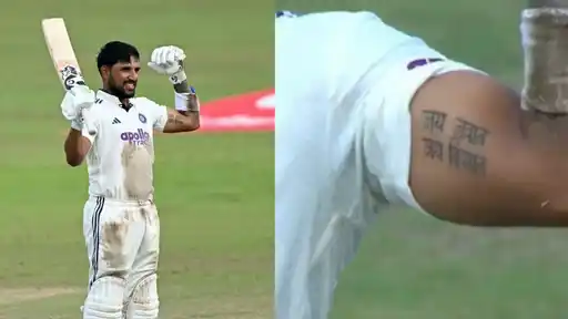 Dhruv Jurel celebrates century with Jai Jawan Jai Kisaan gesture and shows new tattoo in IND vs SL 2nd Test