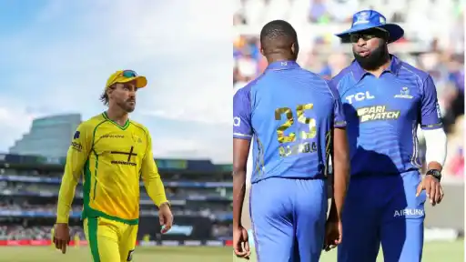 Faf du Plessis and Kieron Pollard