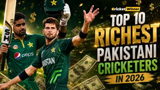 Top 10 richest Pakistani cricketers 2026 ranked by net worth featuring Shaheen Afridi