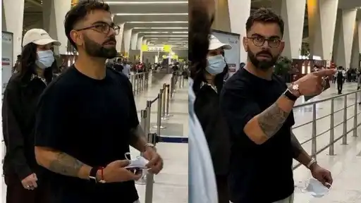Virat Kohli spotted at Delhi Airport with a special rakhi ahead of Raksha Bandhan 2026 — viral video