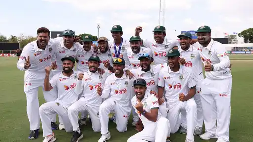 Bangladesh players celebrate historic Test win over Australia — WTC final scenario explained