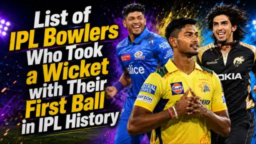 IPL bowlers from Mumbai Indians, Chennai Super Kings, and Kolkata Knight Riders featured in the list of first-ball wicket-takers in IPL history