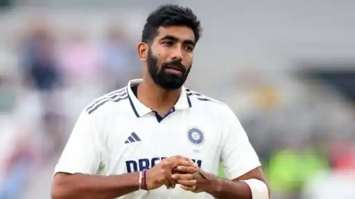Jasprit Bumrah in India Test whites holding the ball, as a major injury update emerges ahead of the Sri Lanka Test series