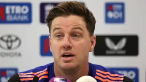 Morne Morkel speaks to reporters about India's playing XI vs Sri Lanka in the 1st Test
