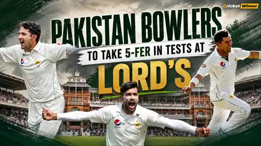 From Khan Mahmood to Mohammad Abbas — a celebratory graphic marking every Pakistan bowler who's earned a place on the Lord's honours board in Test cricket
