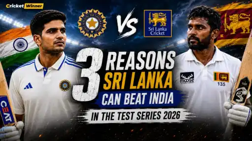 Shubman Gill and a Sri Lankan batter ahead of the India vs Sri Lanka Test series 2026