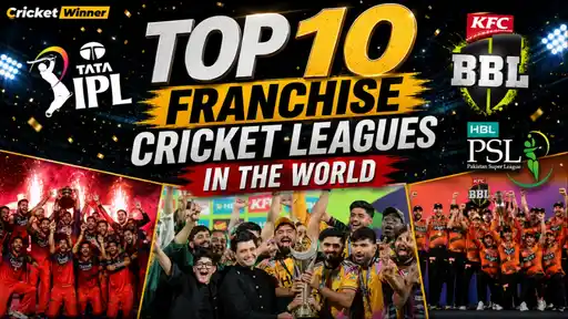 Trophy celebrations from IPL, PSL, and BBL champions featured in a ranking of the world's top 10 franchise cricket leagues