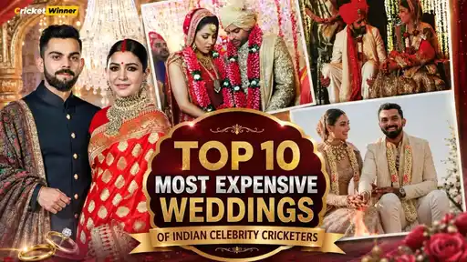 Ranked list of the 10 most expensive Indian celebrity cricketer weddings, featuring Virat Kohli and Anushka Sharma
