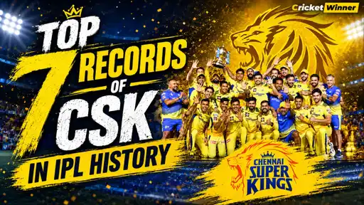 Chennai Super Kings players celebrate with the trophy, marking one of the top 7 records held by the franchise in IPL history