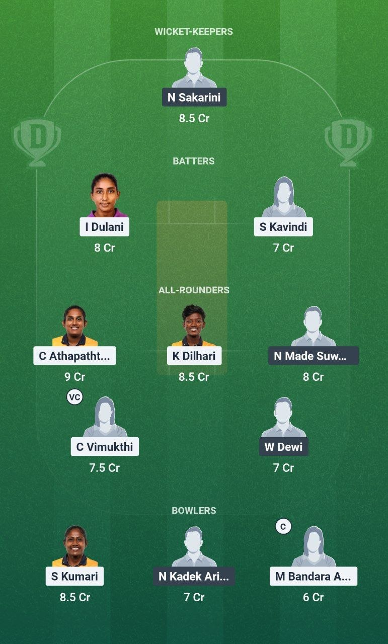 SL-W vs INA-W Dream11 Team