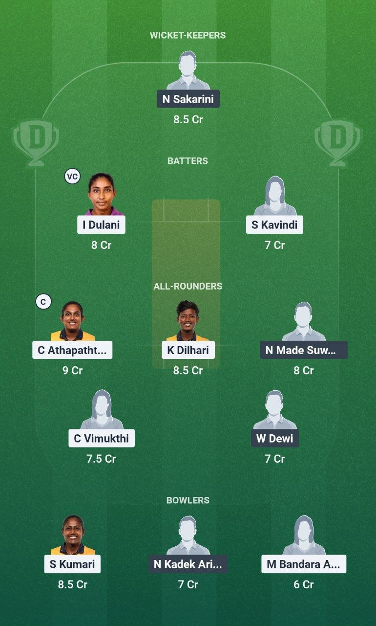 SL-W vs INA-W Dream11 Team
