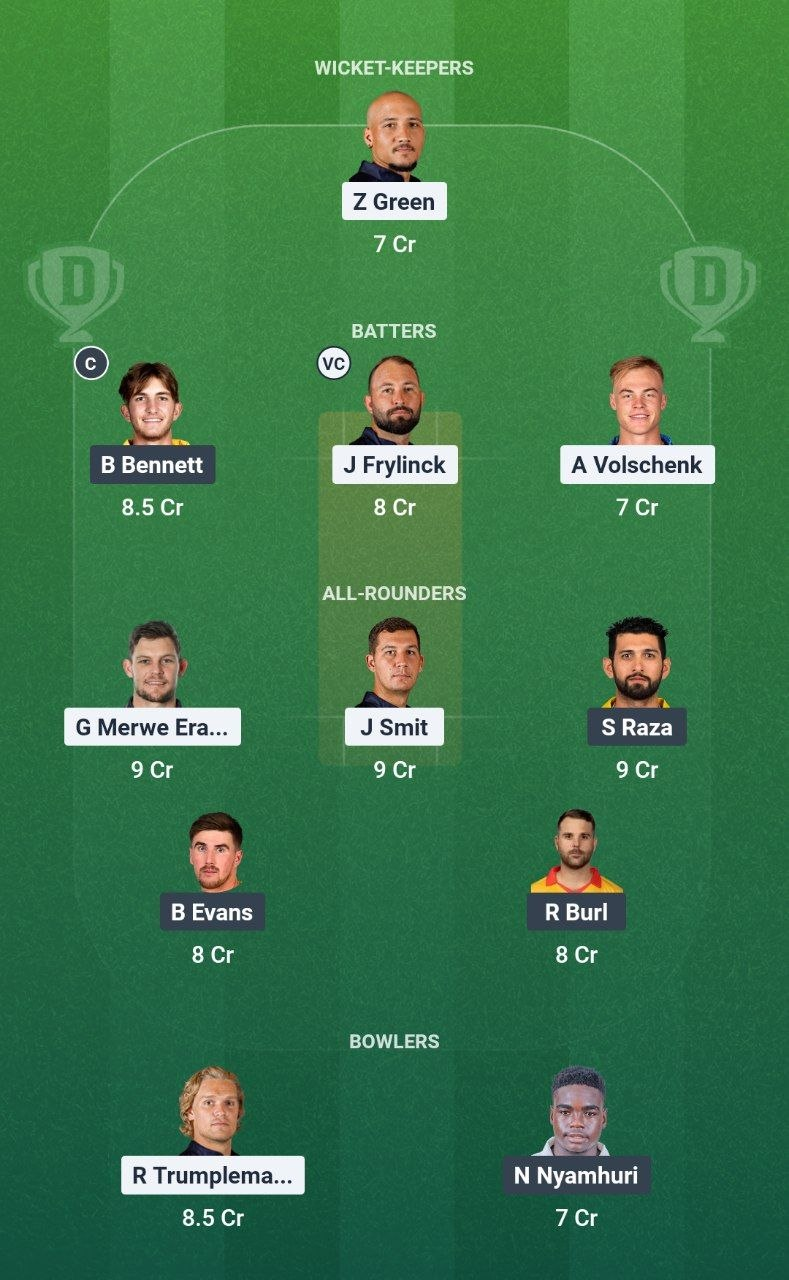 NAM vs ZIM Match 5 Dream11 Team