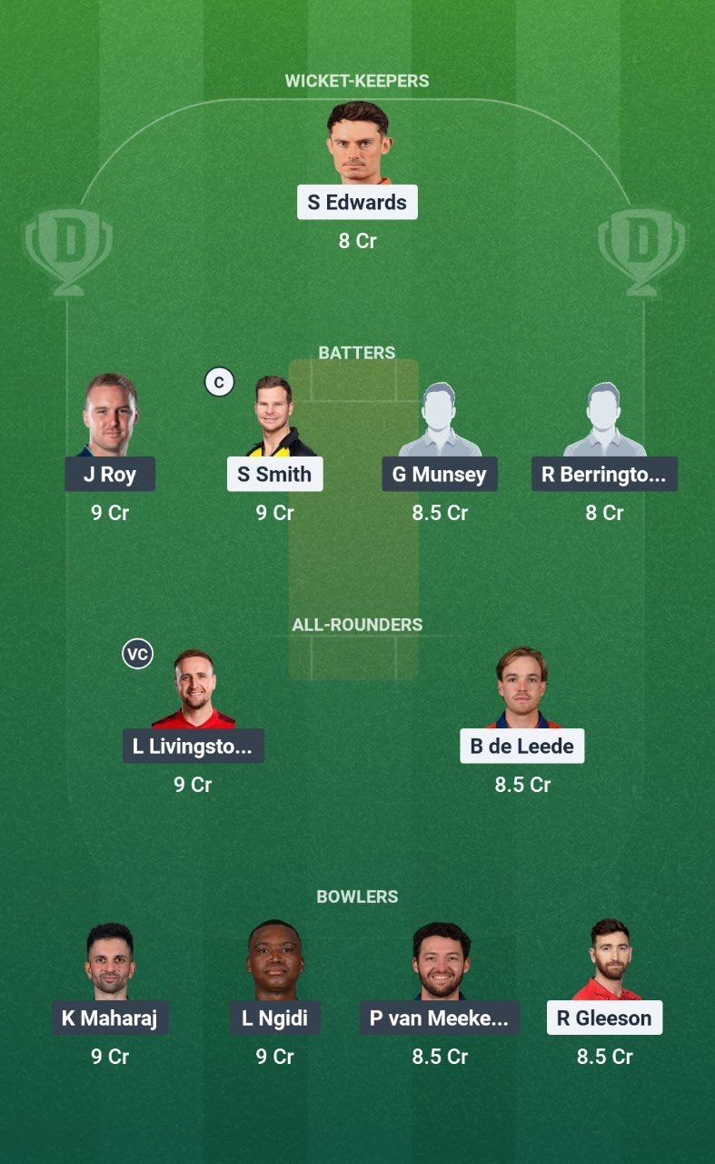 ADF vs GLG Match 12 Dream11 Team