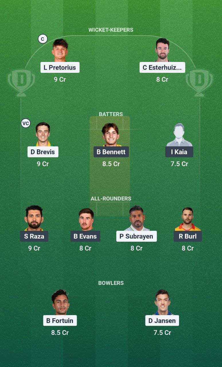 SA vs ZIM Final Dream11 Team