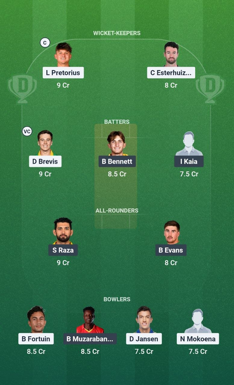 SA vs ZIM Final Dream11 Team