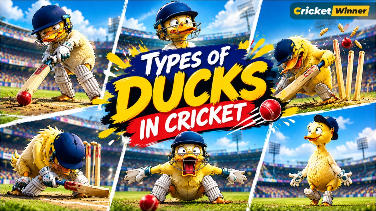 Types of ducks in cricket — Golden, Silver, Bronze & Royal