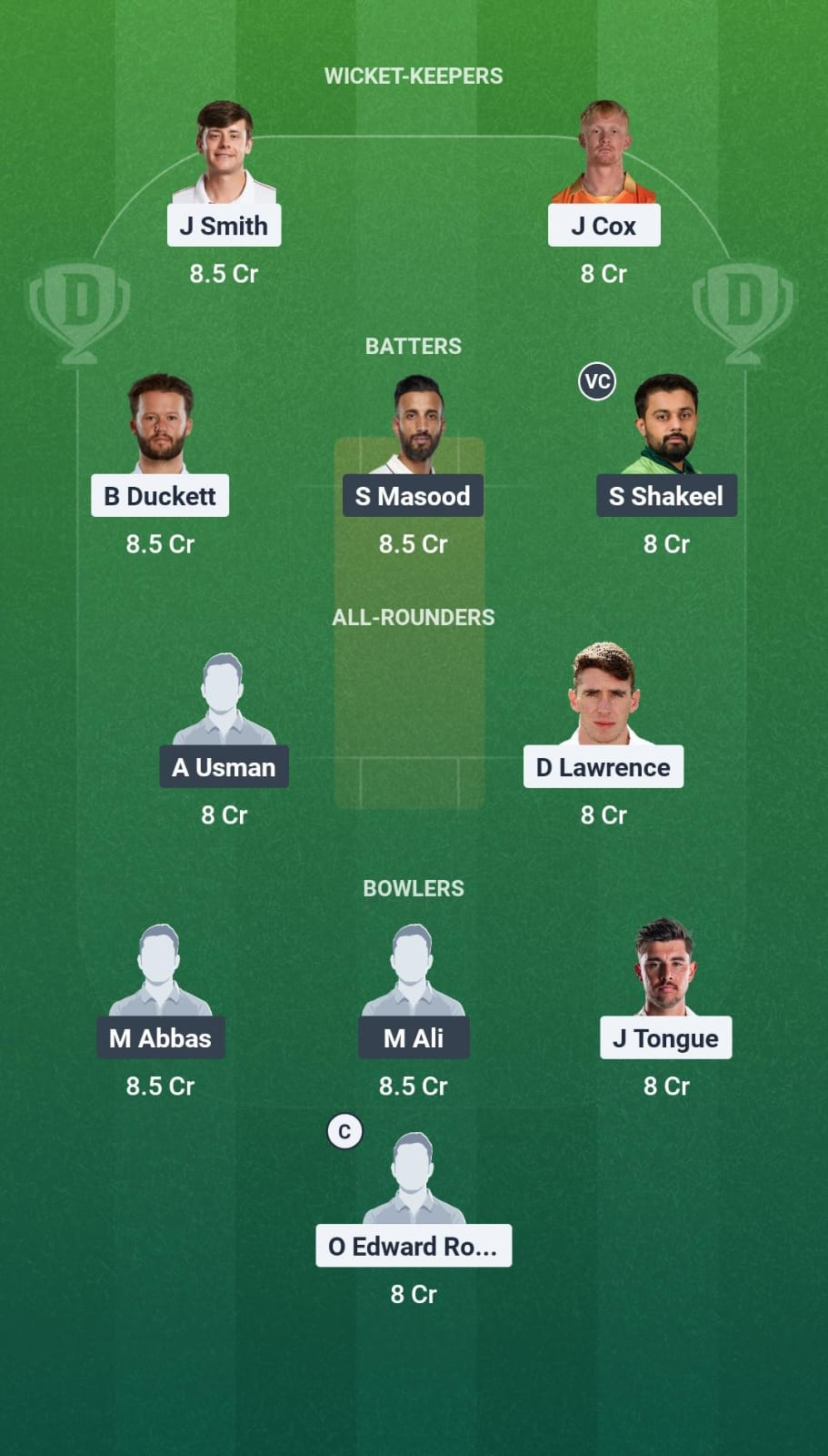 ENG vs PAK 3rd Test Dream11 Team