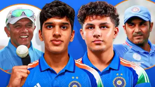 Aryavir Sehwag and Anvay Dravid's Under-19 debut