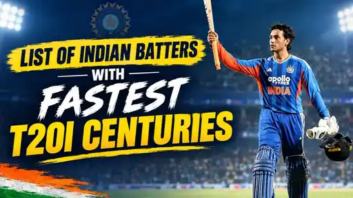 List of top 5 fastest T20I centuries by Indian batters featuring Abhishek Sharma