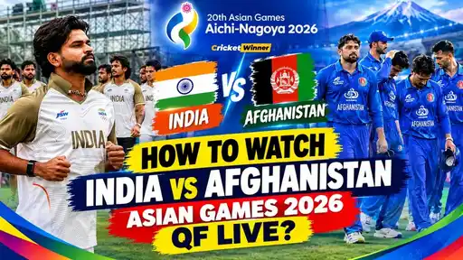 India vs Afghanistan Asian Games 2026 quarter-final live streaming and TV channel guide